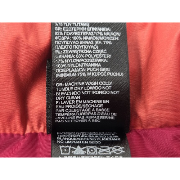 The North Face Aconcagua Vest Womens Medium Coral 550 Fill Down Puffer  Full Zip - Picture 9 of 9